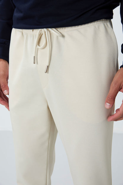 Textured Surface Standard Fit Men's Tracksuit Bottom - 82155