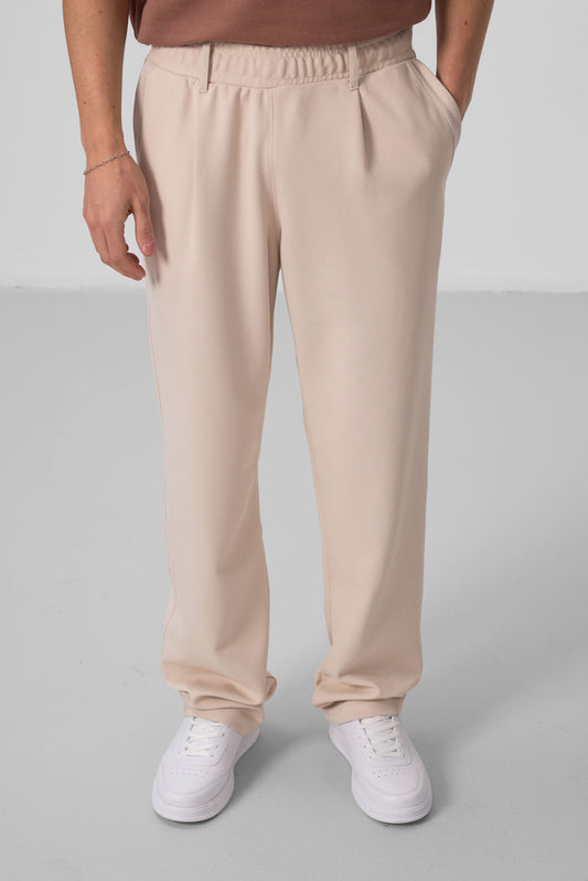 Textured Surface Comfort Fit Palazzo Men's Trousers - 82163
