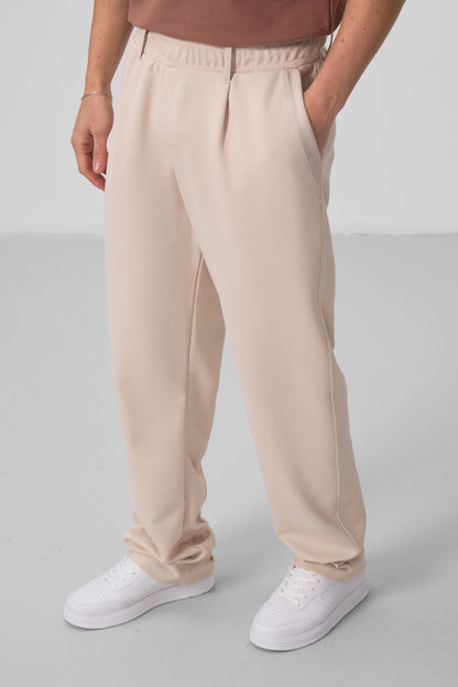 Textured Surface Comfort Fit Palazzo Men's Trousers - 82163