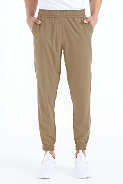 Men's Basic Pocketed Laced Comfortable Elastic Bottom Tracksuit Pants - 84826