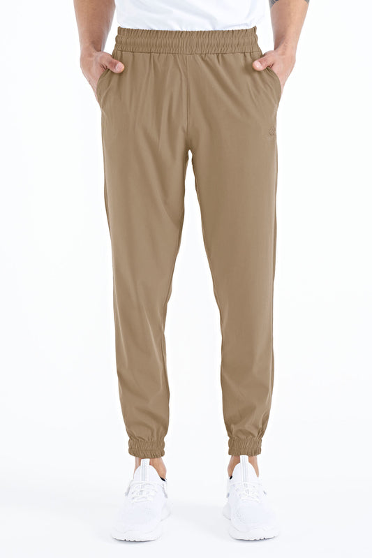 Men's Basic Pocketed Laced Comfortable Elastic Bottom Tracksuit Pants - 84826