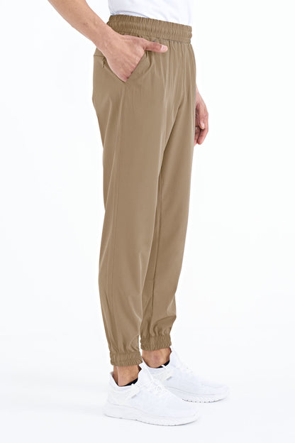 Men's Basic Pocketed Laced Comfortable Elastic Bottom Tracksuit Pants - 84826