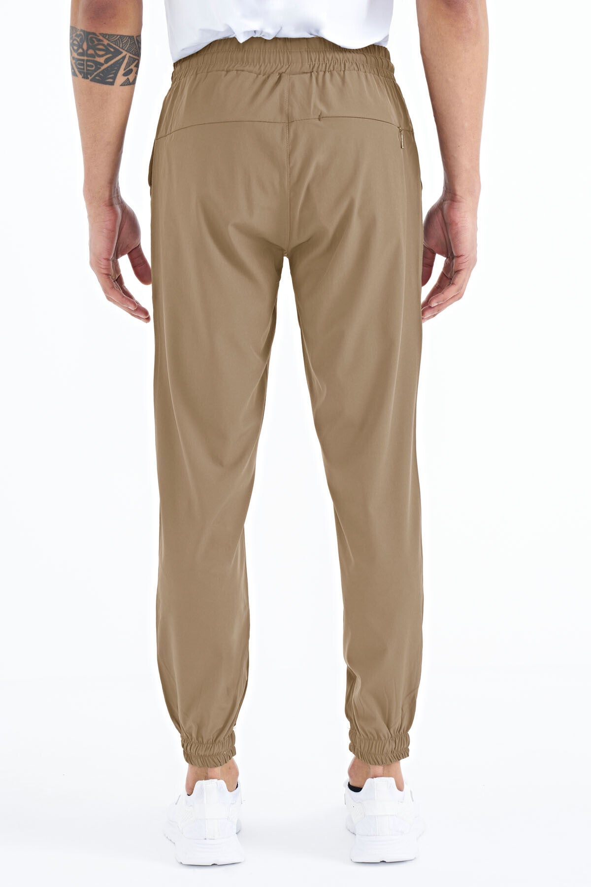 Men's Basic Pocketed Laced Comfortable Elastic Bottom Tracksuit Pants - 84826