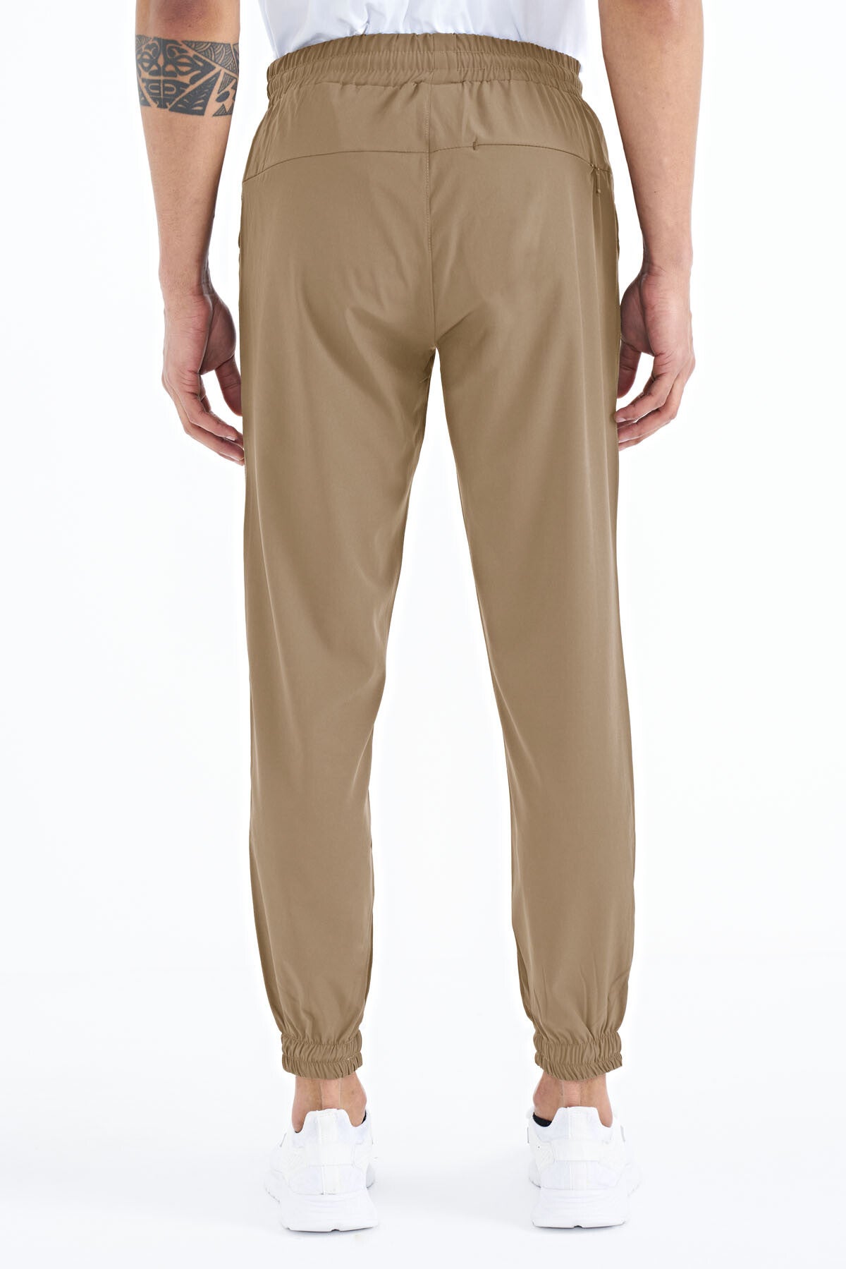 Men's Basic Pocketed Laced Comfortable Elastic Bottom Tracksuit Pants - 84826