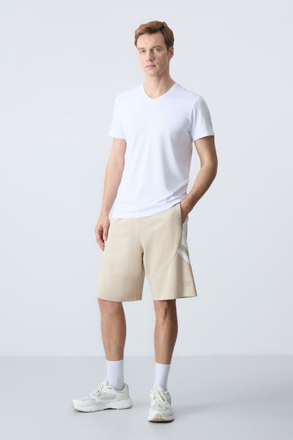 Cotton Thick Soft Textured Standard Fit Basic Men's Shorts - 81281
