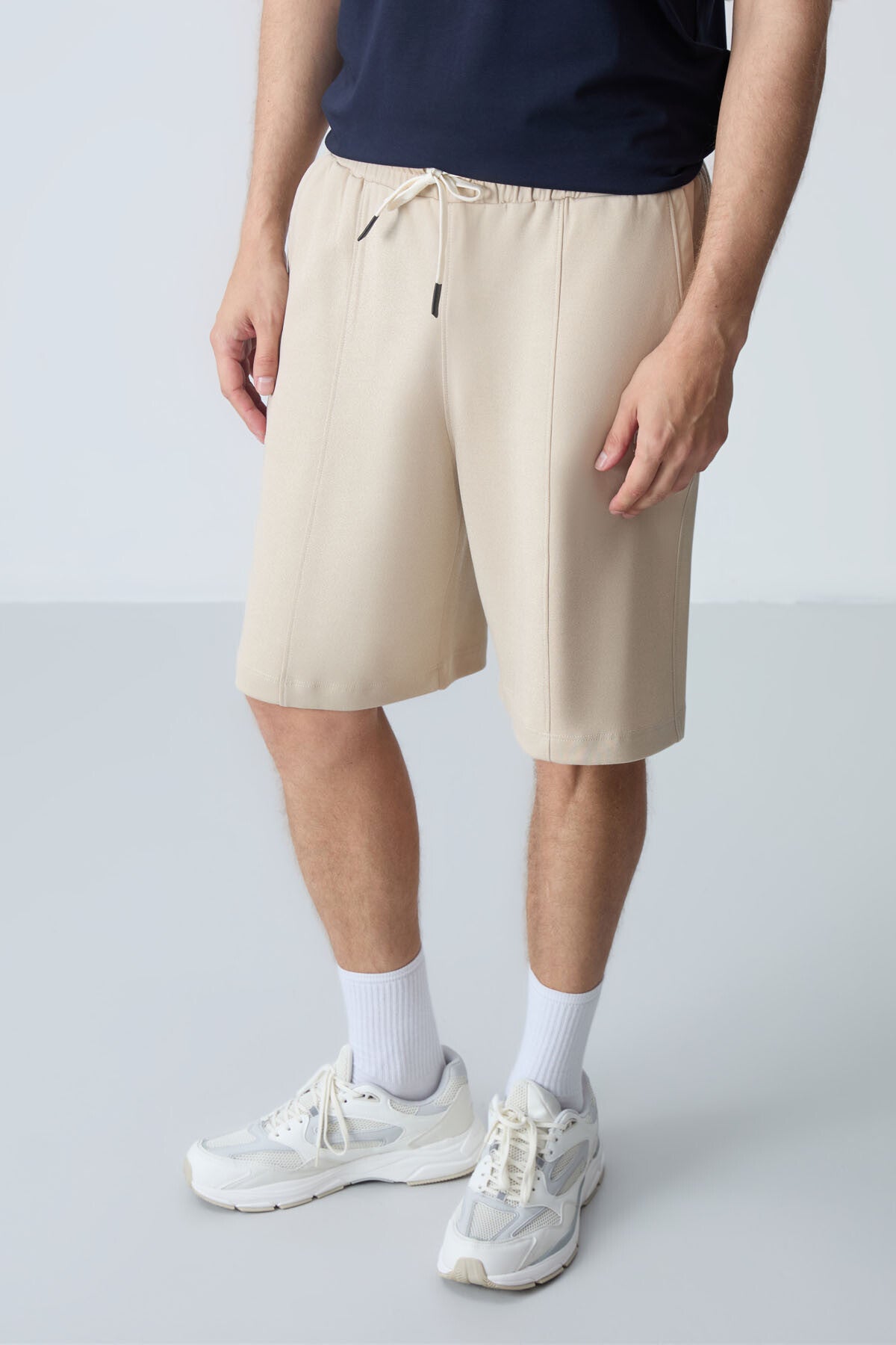 Cotton Thick Soft Textured Standard Fit Basic Men's Shorts - 81277