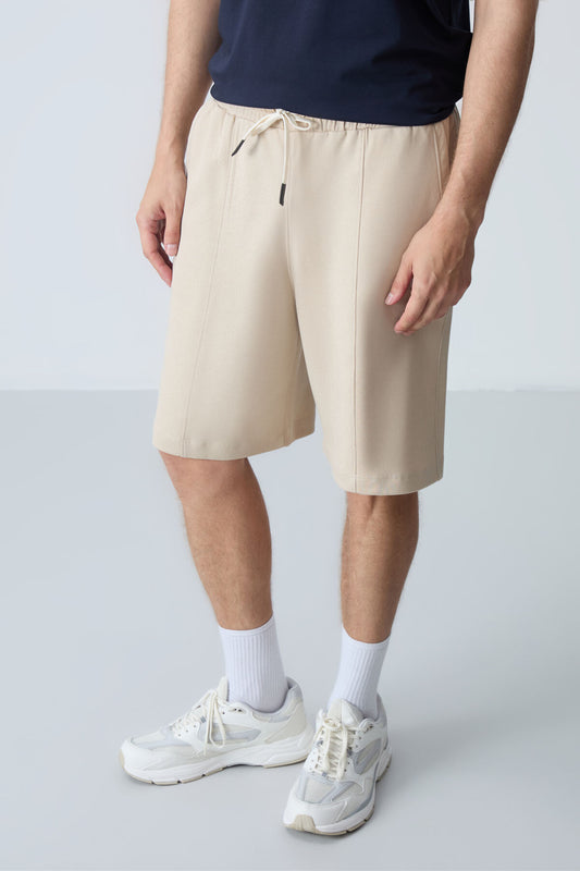 Cotton Thick Soft Textured Standard Fit Basic Men's Shorts - 81277