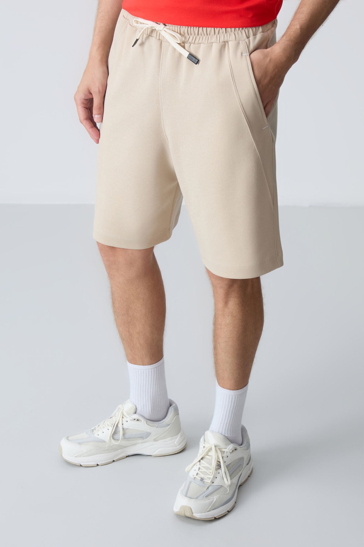 Cotton Thick Soft Textured Standard Fit Basic Men's Shorts - 81278