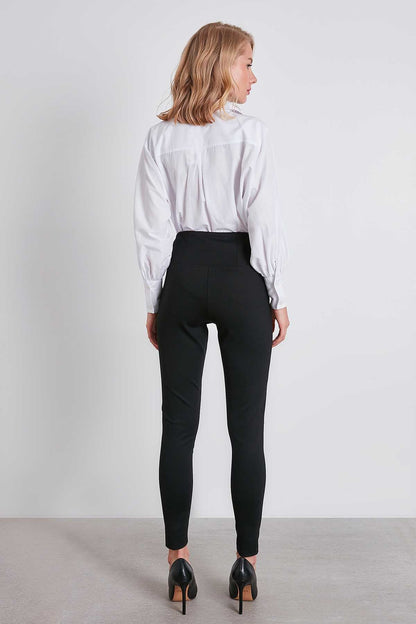 WAIST ZIP DETAILED HIGH WAIST TIGHTS