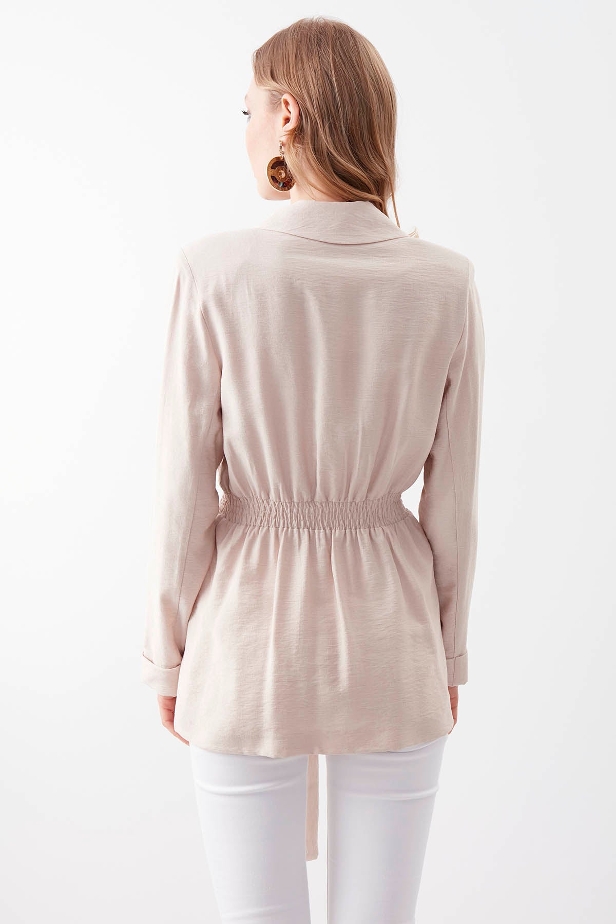 JACKET WITH WAIST TIE