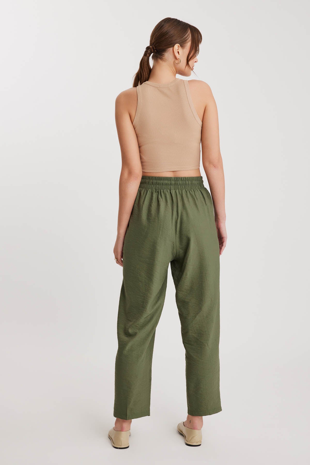 DUAL FRONT POCKET DRAWSTRING TROUSERS