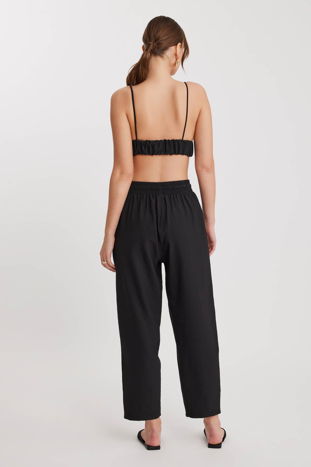 DUAL FRONT POCKET DRAWSTRING TROUSERS