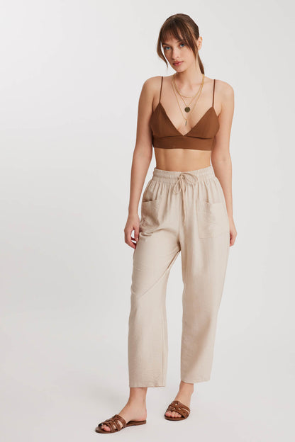 DUAL FRONT POCKET DRAWSTRING TROUSERS