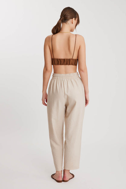 DUAL FRONT POCKET DRAWSTRING TROUSERS