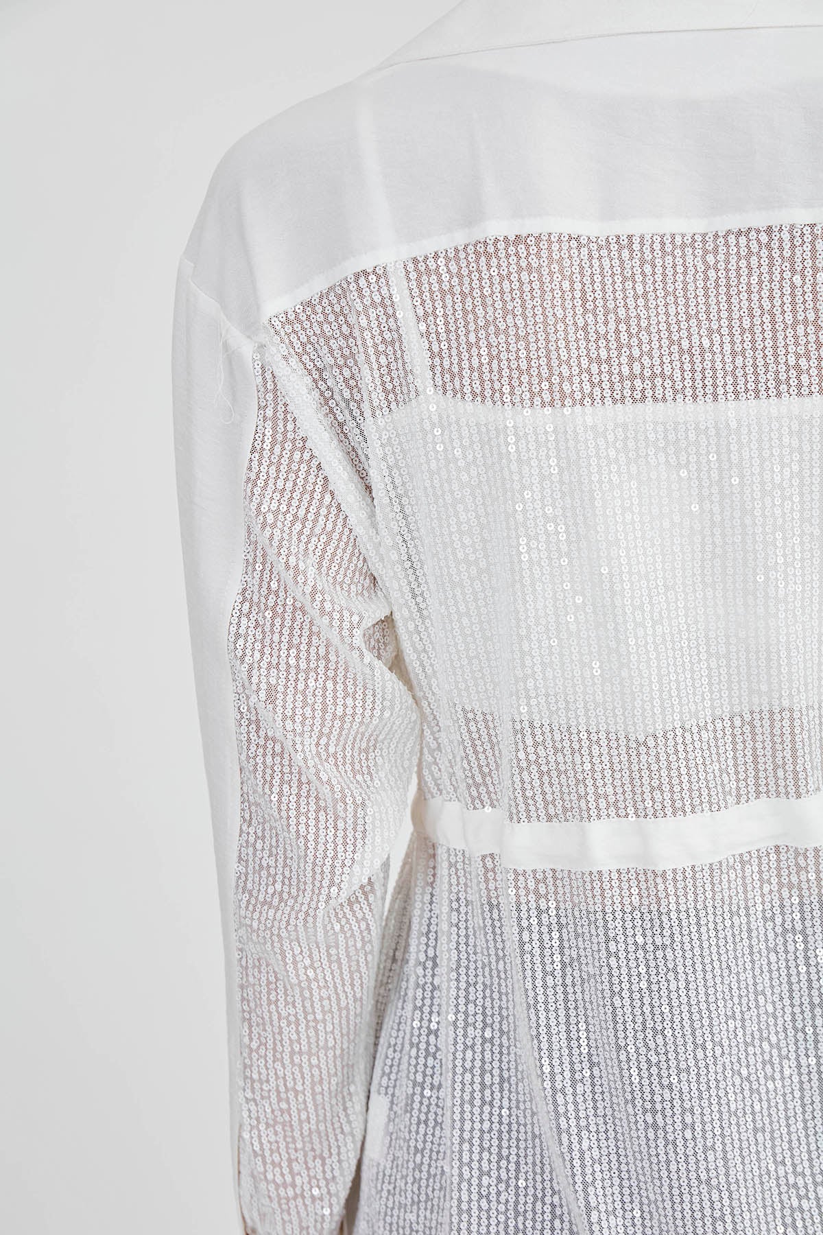 SEQUIN JACKET WITH WAIST TIE
