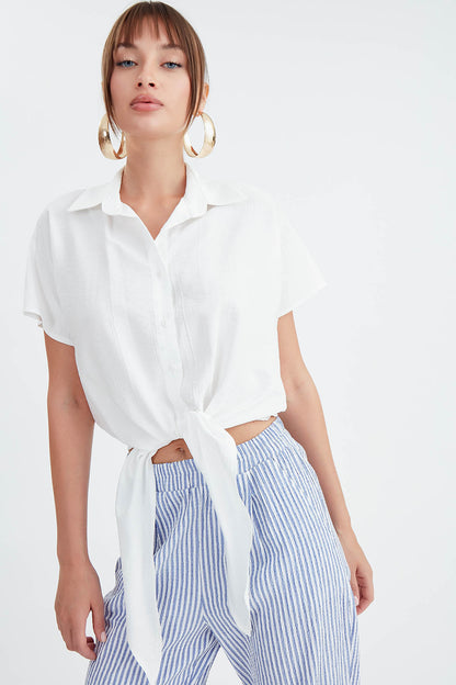 LOOSE SHIRT WITH TIES