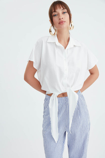 LOOSE SHIRT WITH TIES