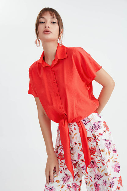 LOOSE SHIRT WITH TIES