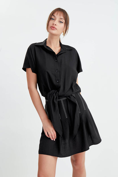LOOSE SHIRT WITH TIES