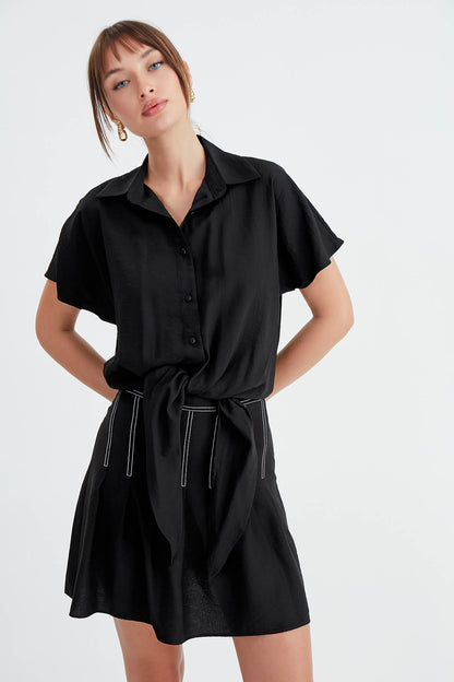 LOOSE SHIRT WITH TIES