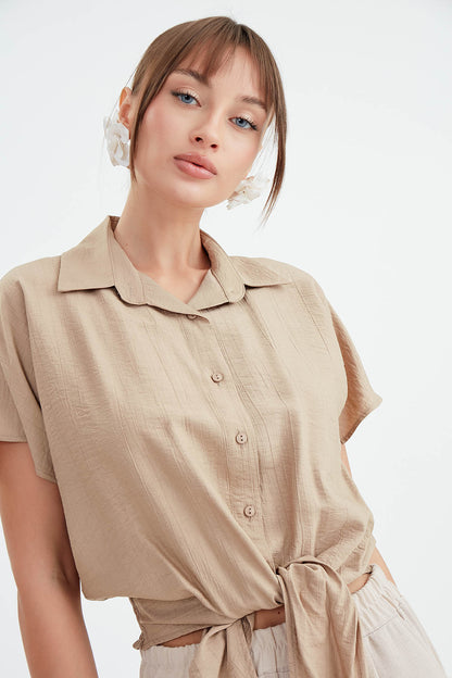 LOOSE SHIRT WITH TIES