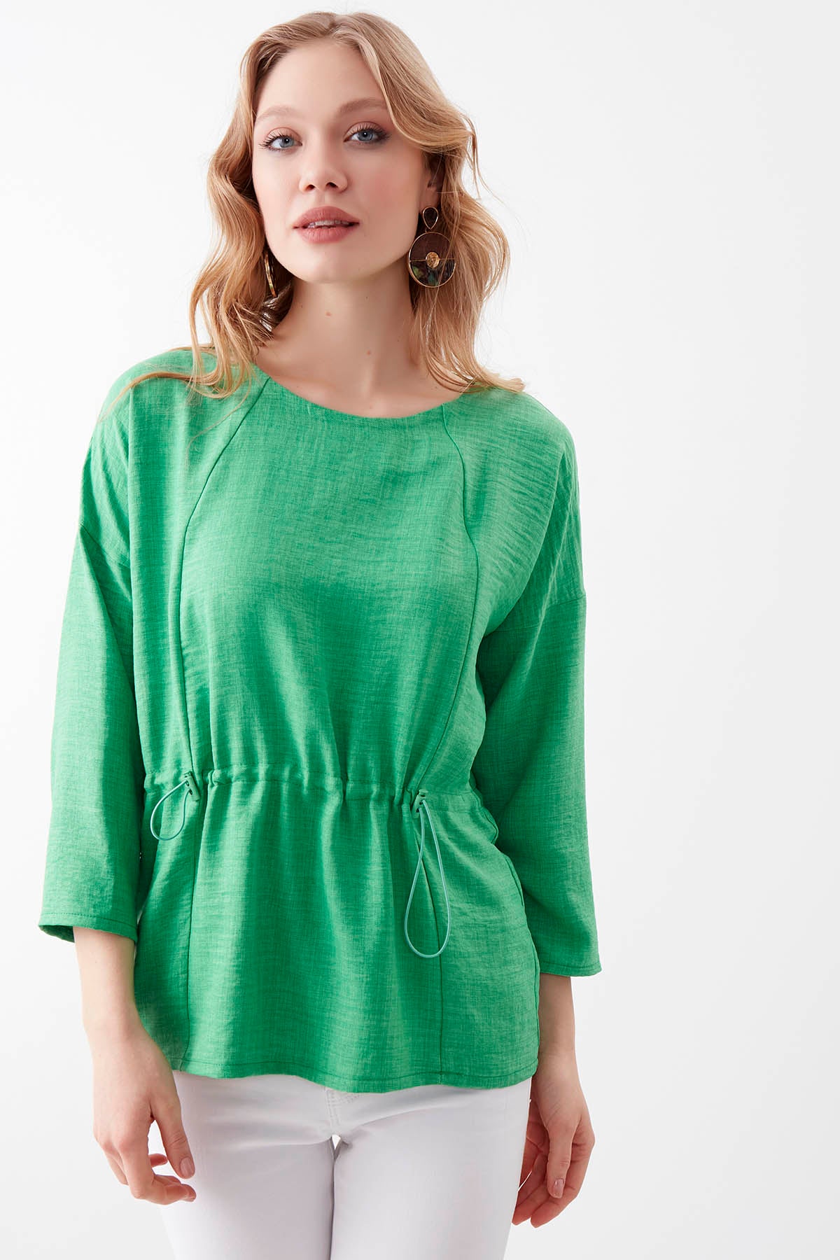 PLEATED BLOUSE