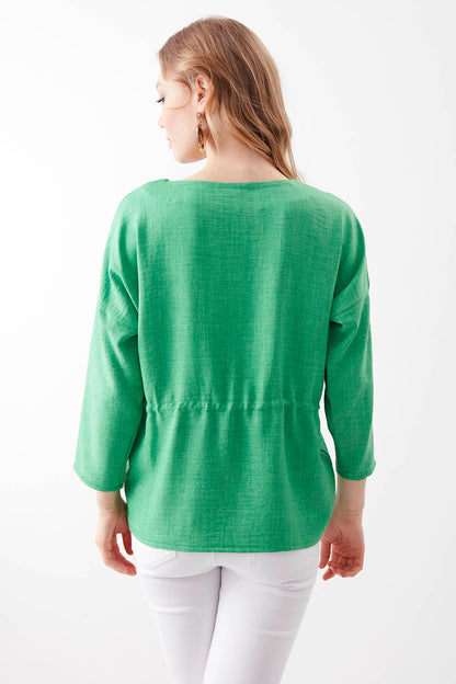 PLEATED BLOUSE
