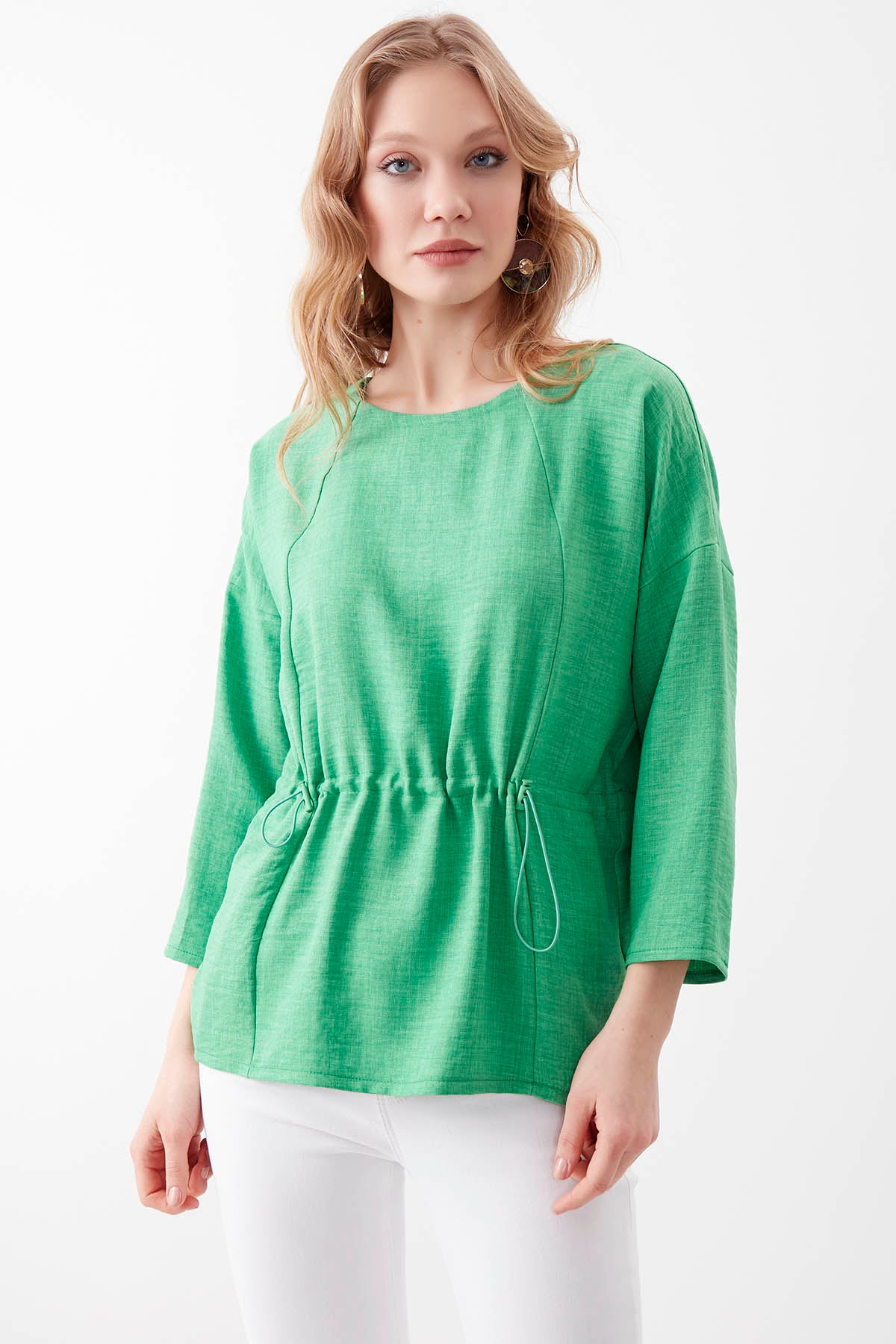 PLEATED BLOUSE