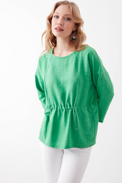 PLEATED BLOUSE