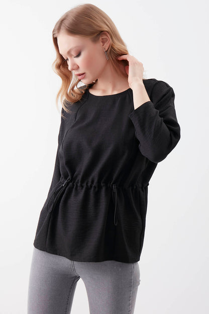 PLEATED BLOUSE