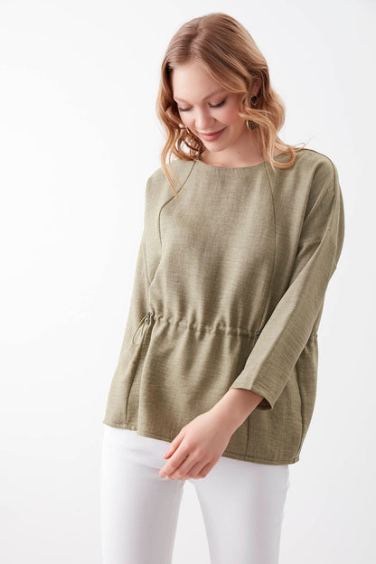 PLEATED BLOUSE