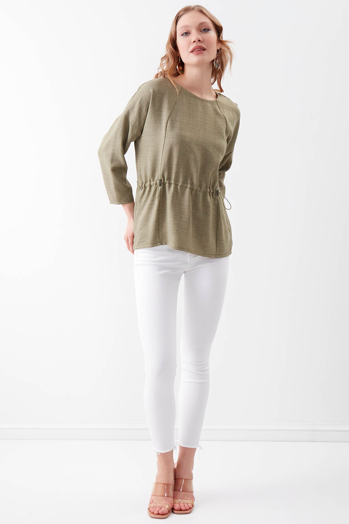 PLEATED BLOUSE
