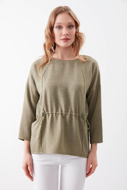 PLEATED BLOUSE