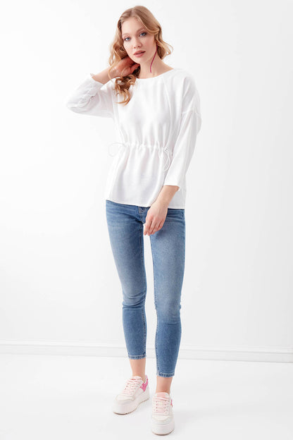 PLEATED BLOUSE