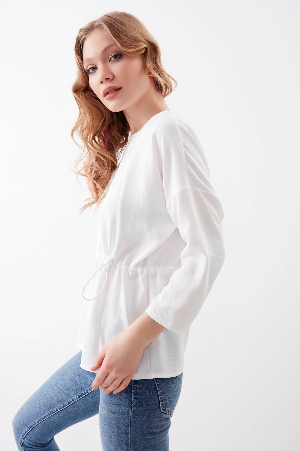 PLEATED BLOUSE