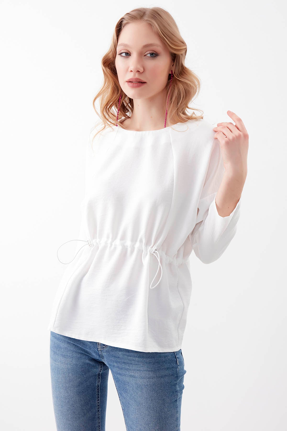 PLEATED BLOUSE