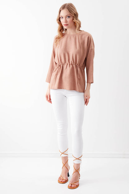 PLEATED BLOUSE