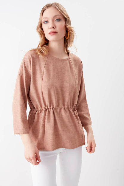 PLEATED BLOUSE