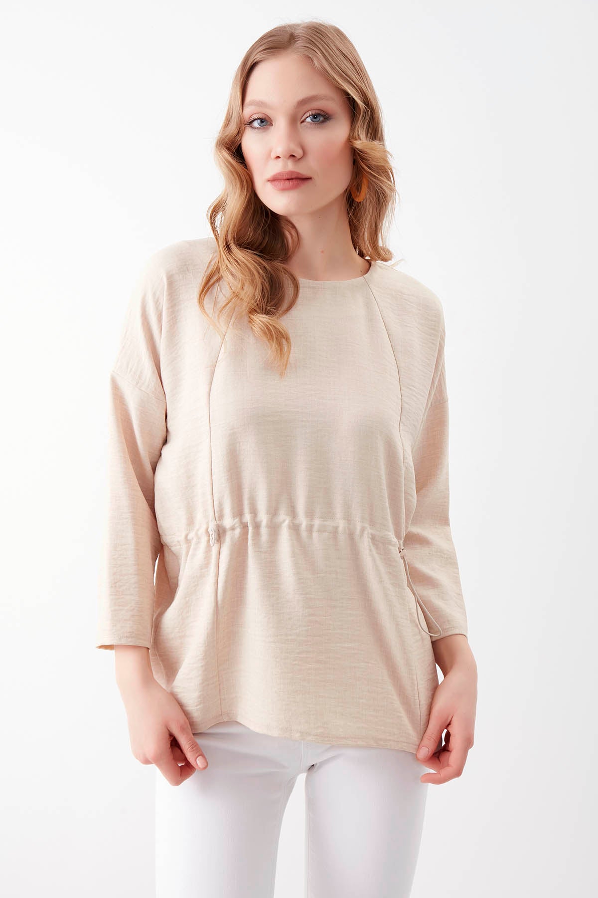 PLEATED BLOUSE
