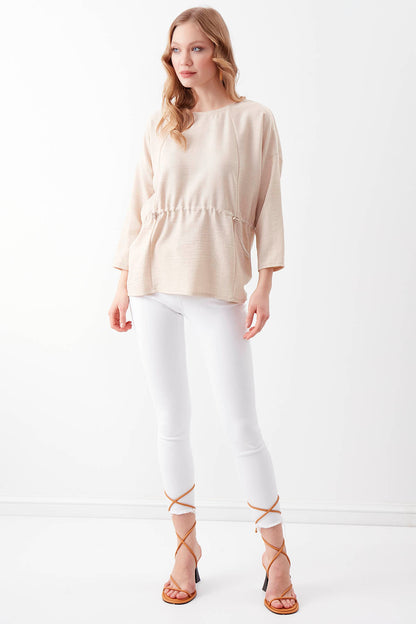 PLEATED BLOUSE