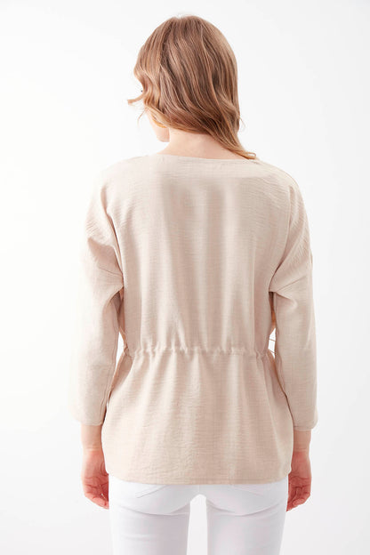 PLEATED BLOUSE