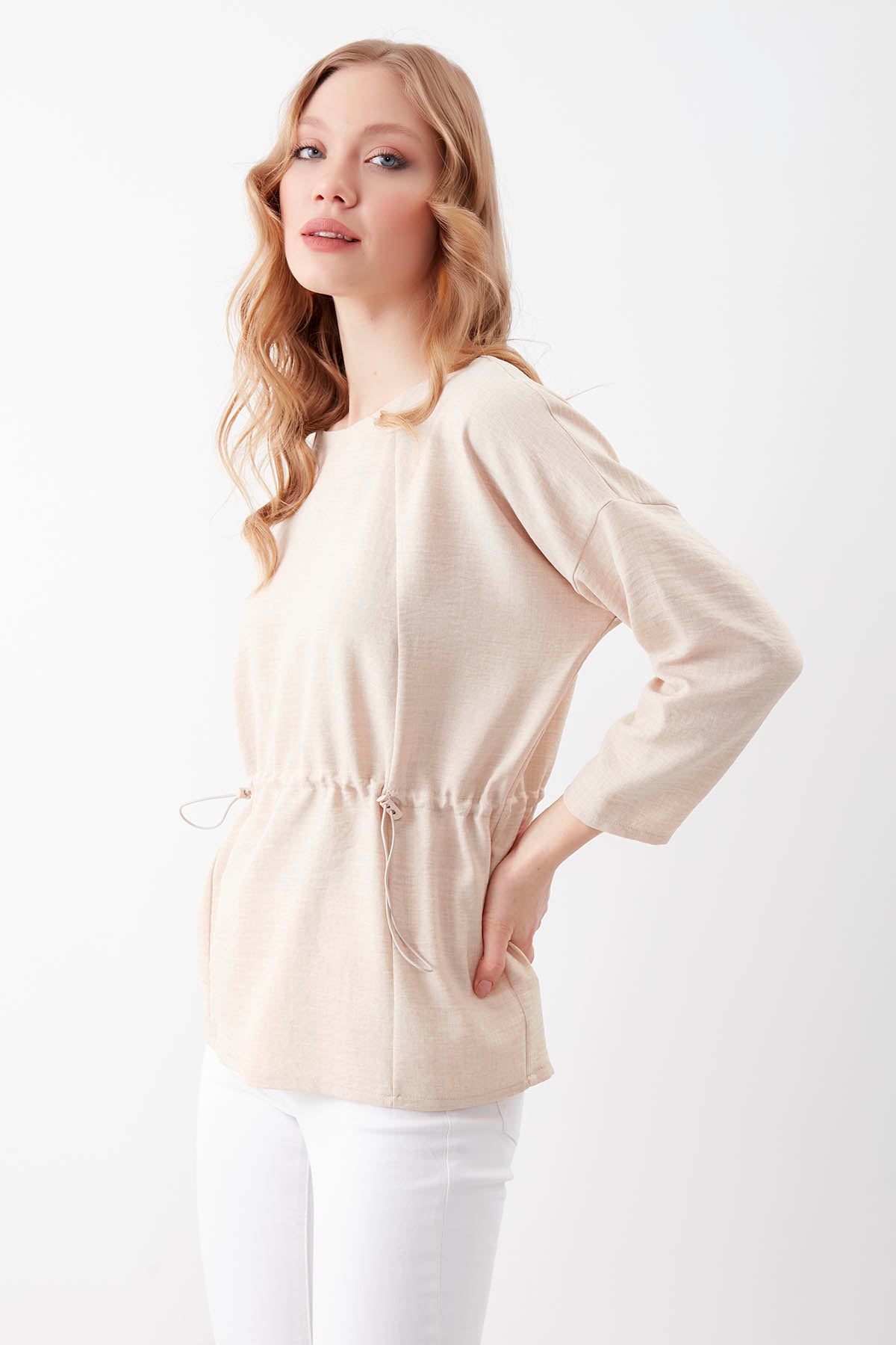 PLEATED BLOUSE