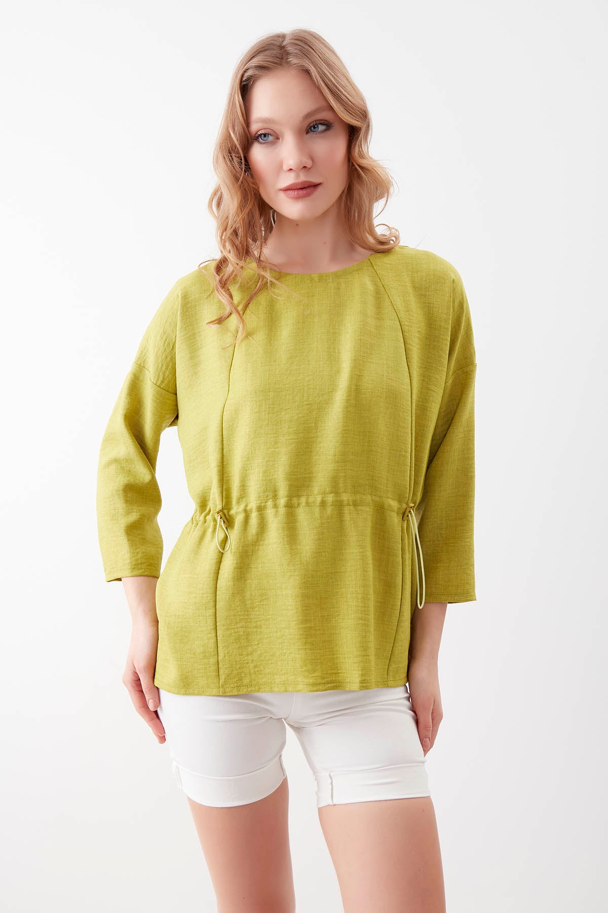 PLEATED BLOUSE