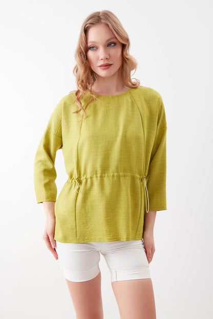 PLEATED BLOUSE