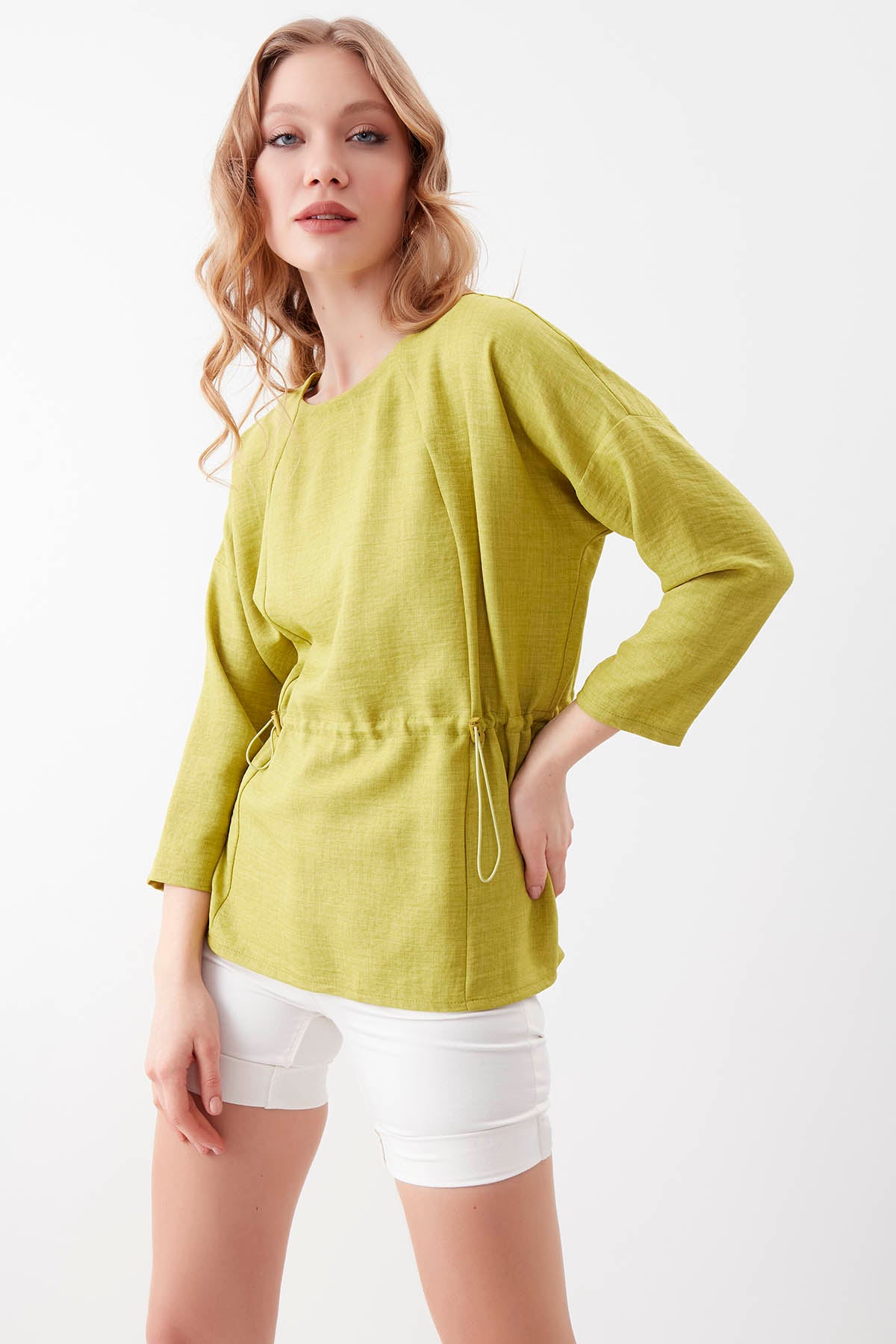 PLEATED BLOUSE