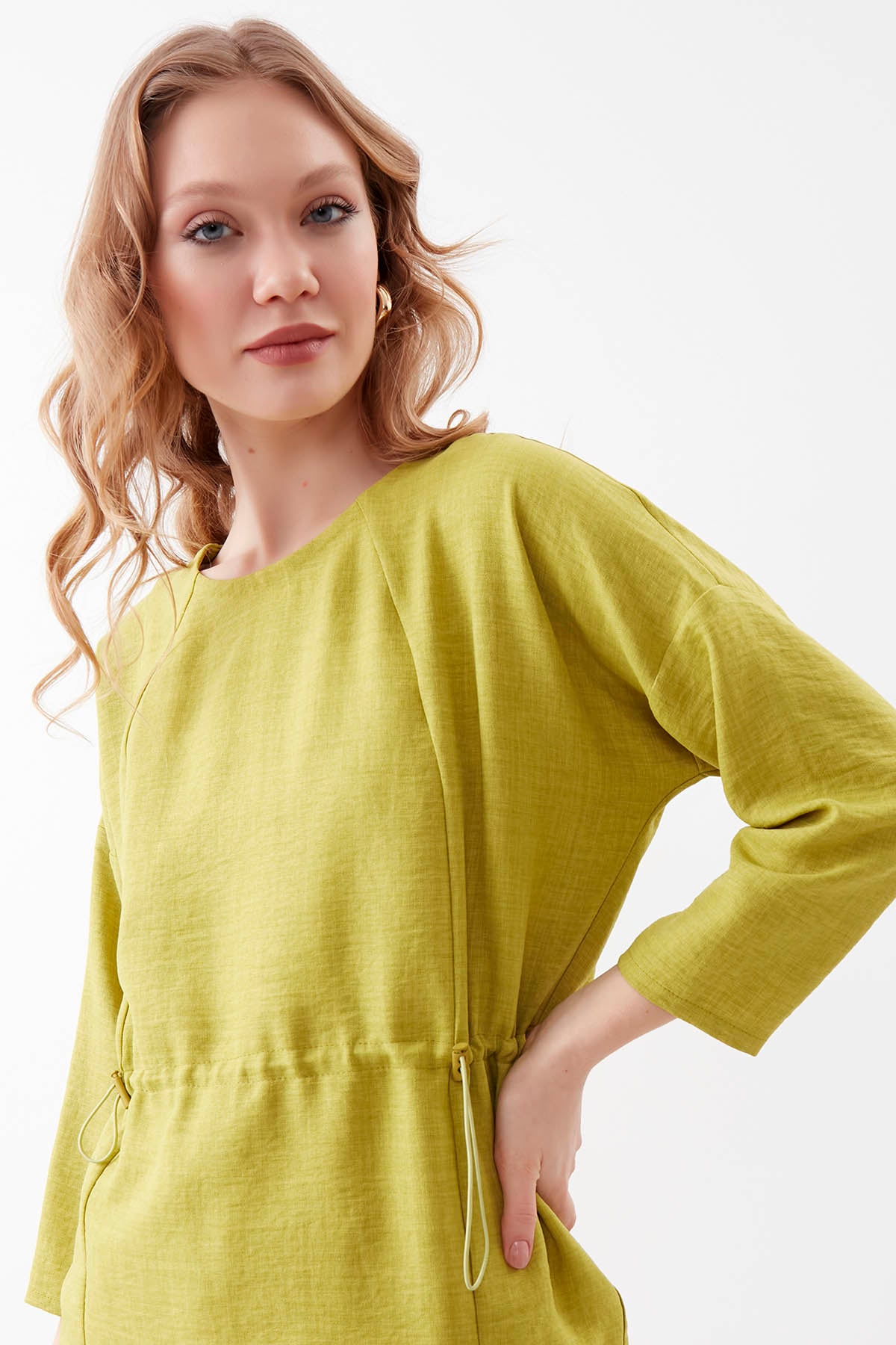PLEATED BLOUSE