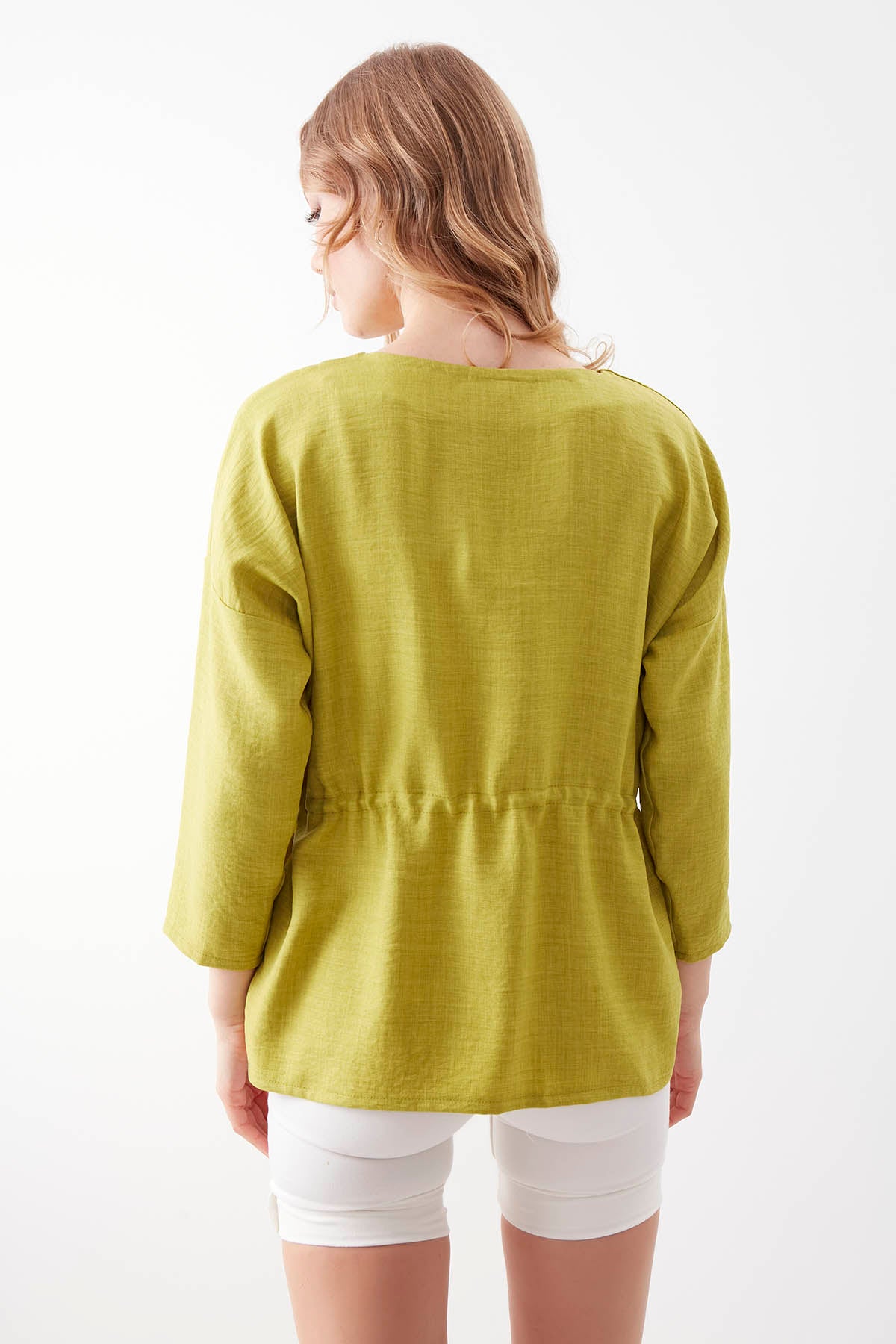 PLEATED BLOUSE
