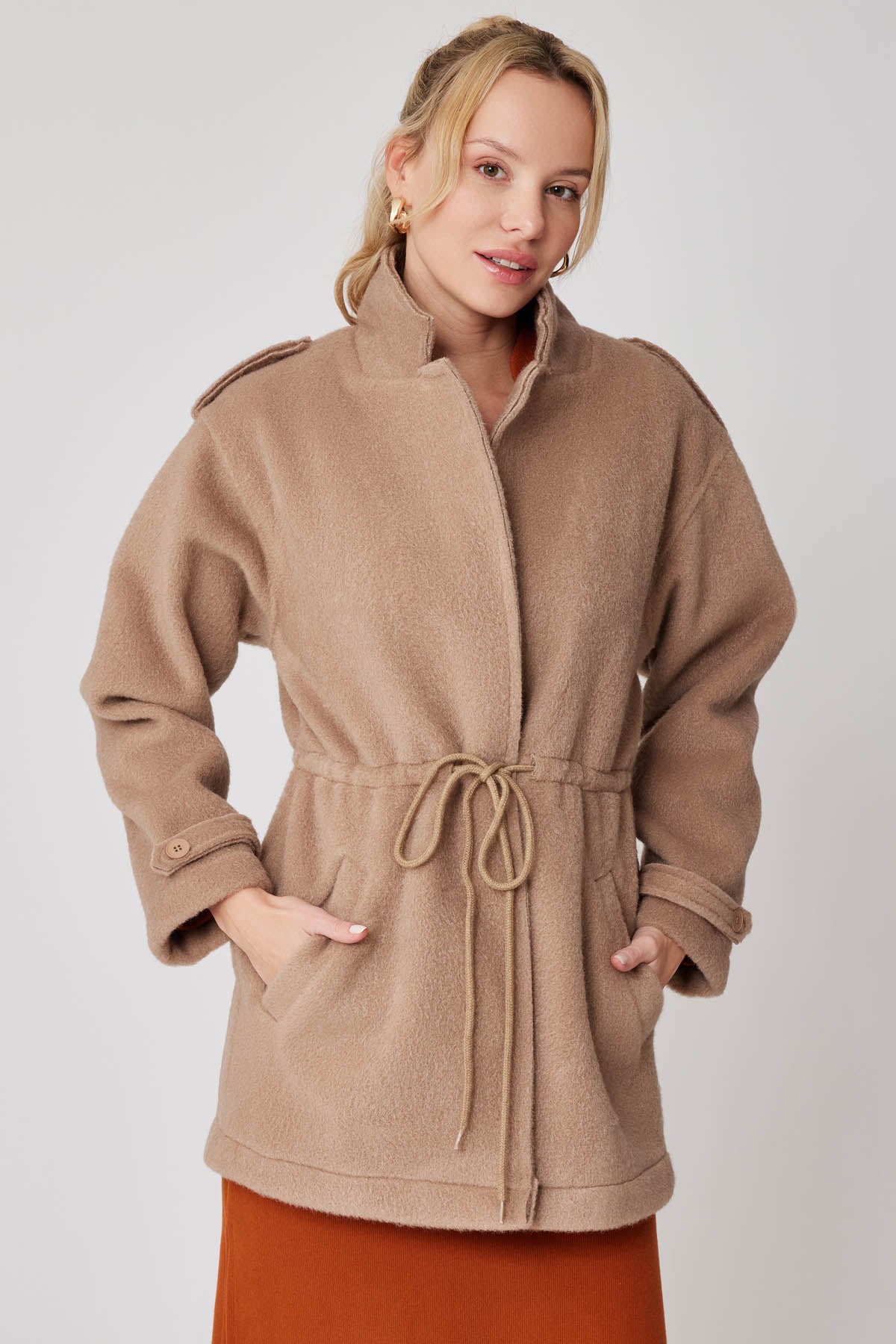 DRAWSTRING WAIST JACKET
