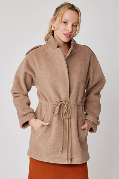 DRAWSTRING WAIST JACKET