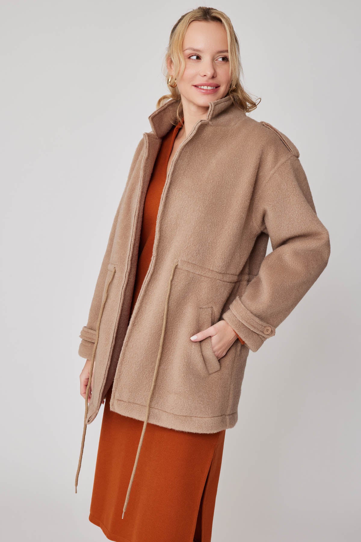DRAWSTRING WAIST JACKET